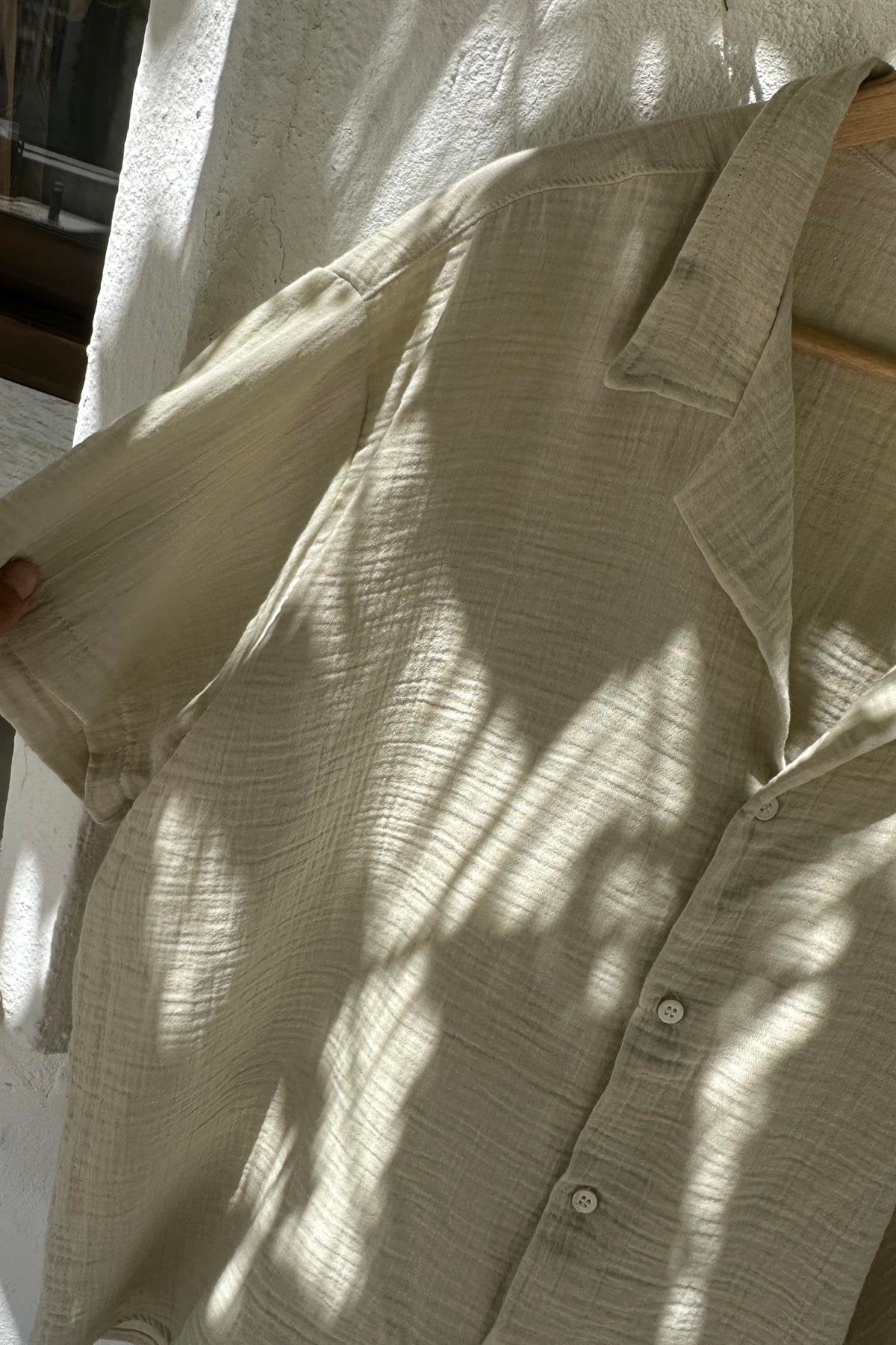Boho Man Cotton Shirt,Short sleeved Shirt,Oversize Loose Shirt,Oxford Shirt,Cotton Casual Shirt,Plus Size,Beach Man Natural Shirt,Tshirt Man